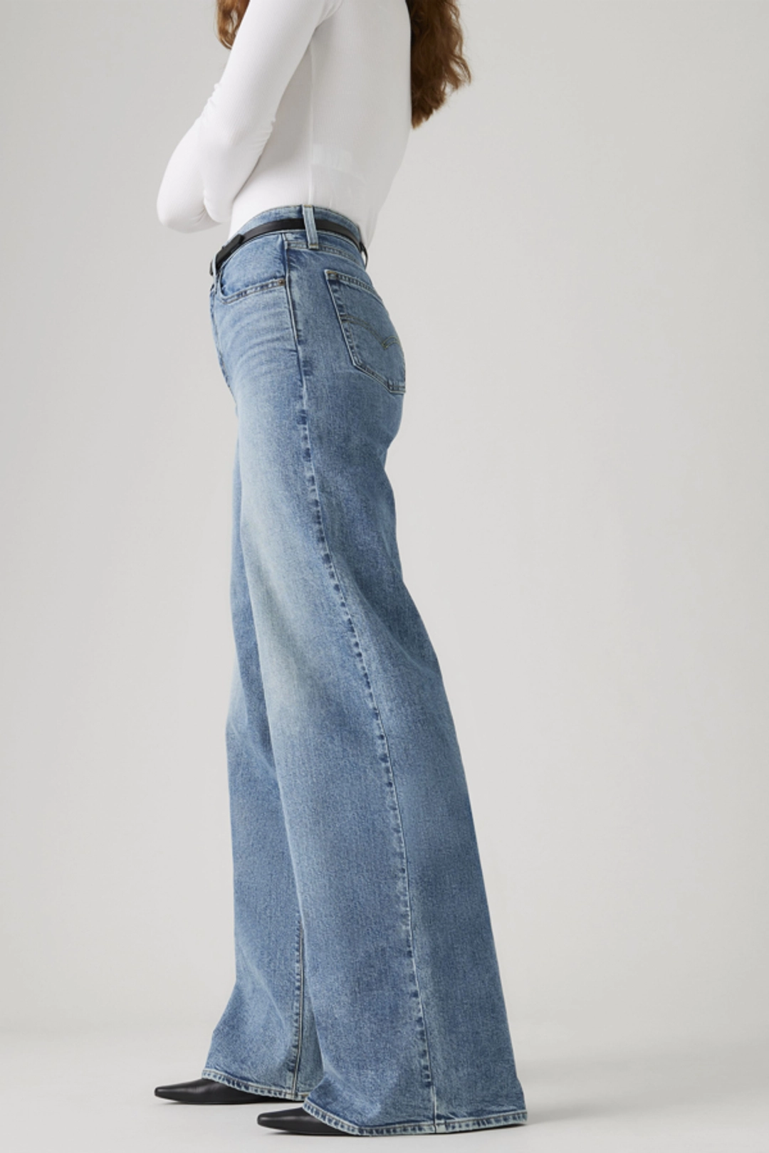 Levi's Jean 728 Taille Haute Wide Leg - Femme - Noir / Rodeo Princess - 34X30 - 2