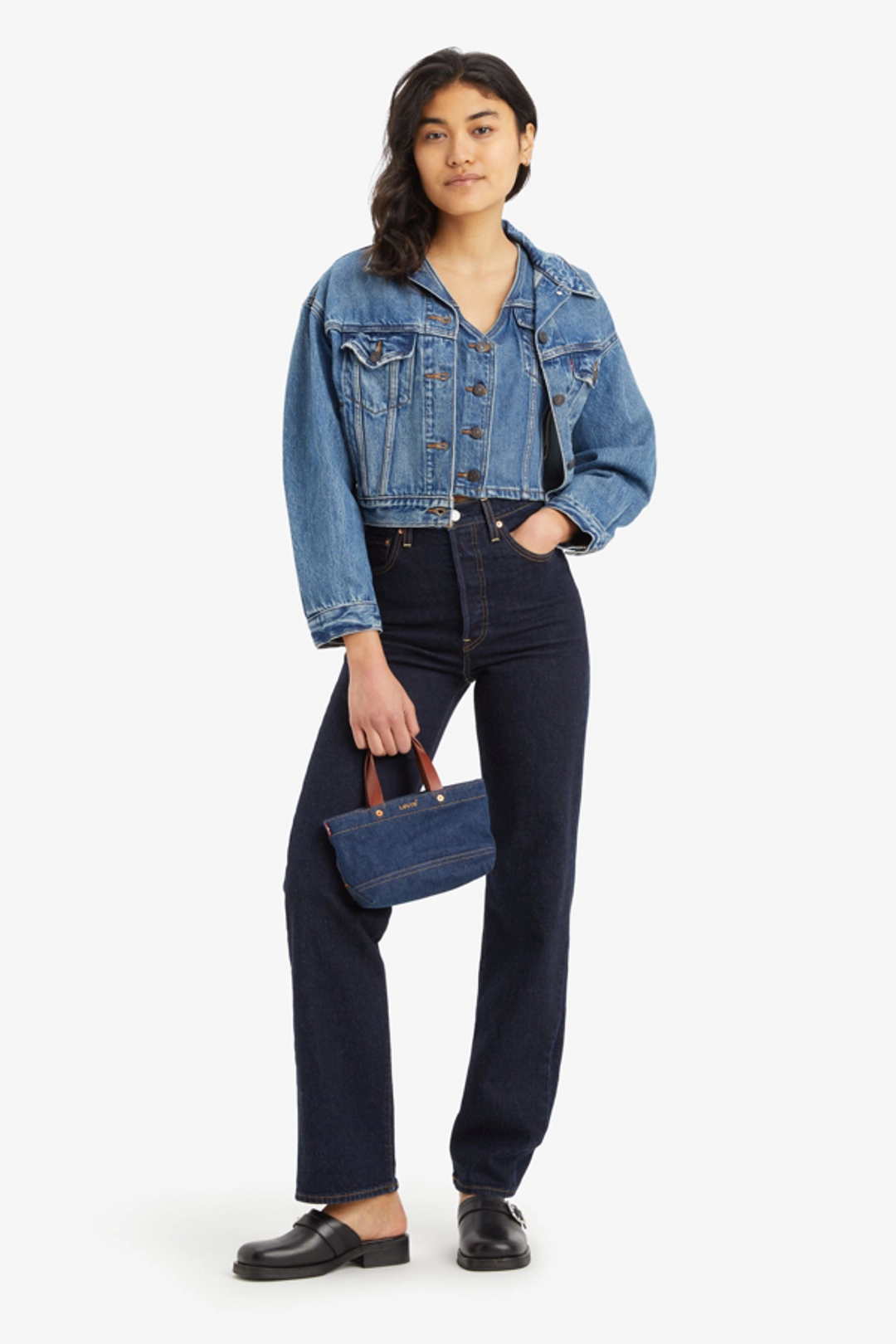 Levi's Jean Ribcage Longueur NorHomme - Femme - Bleu / Apply Now - 34X32