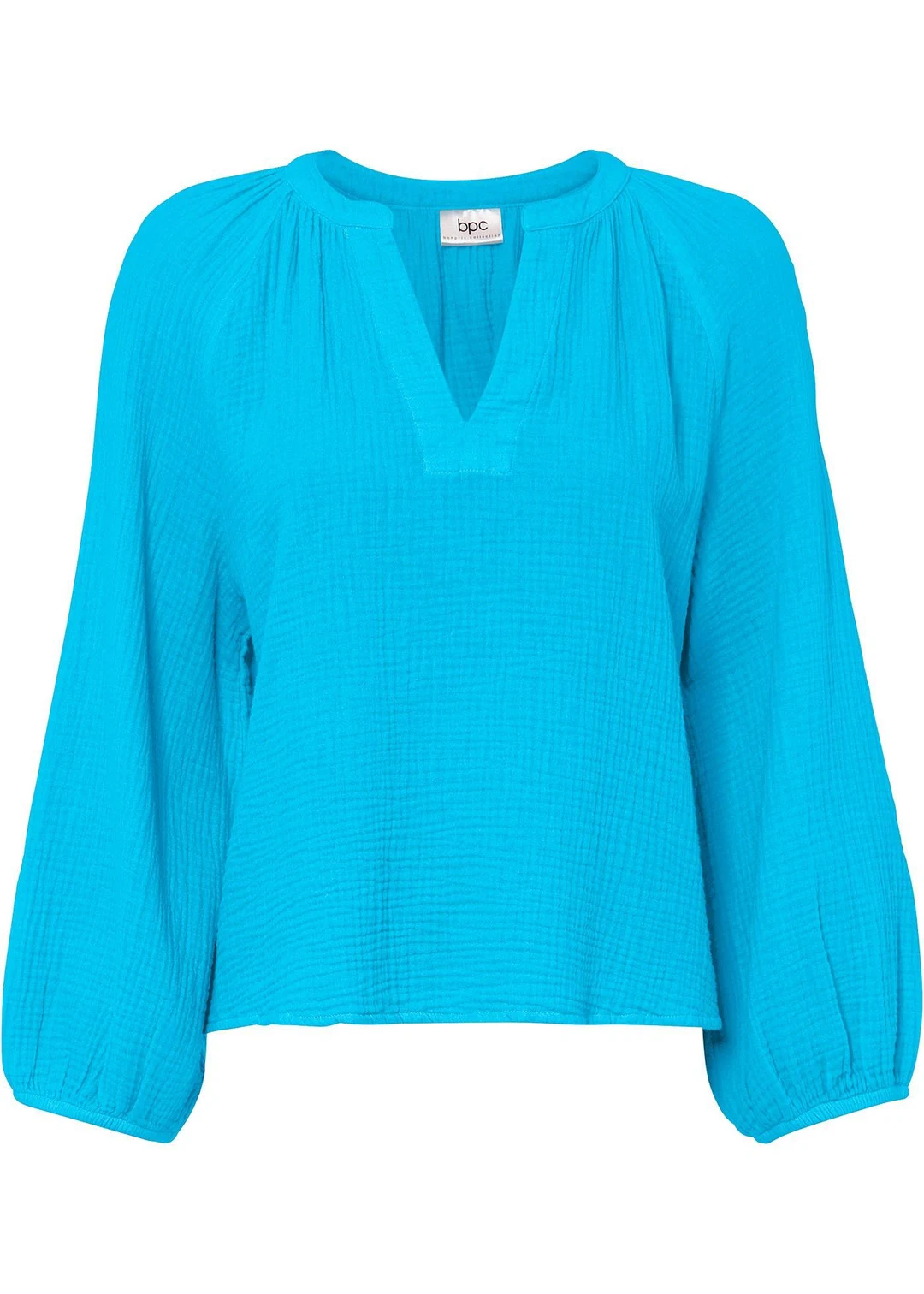 Blouse oversize en gaze de coton