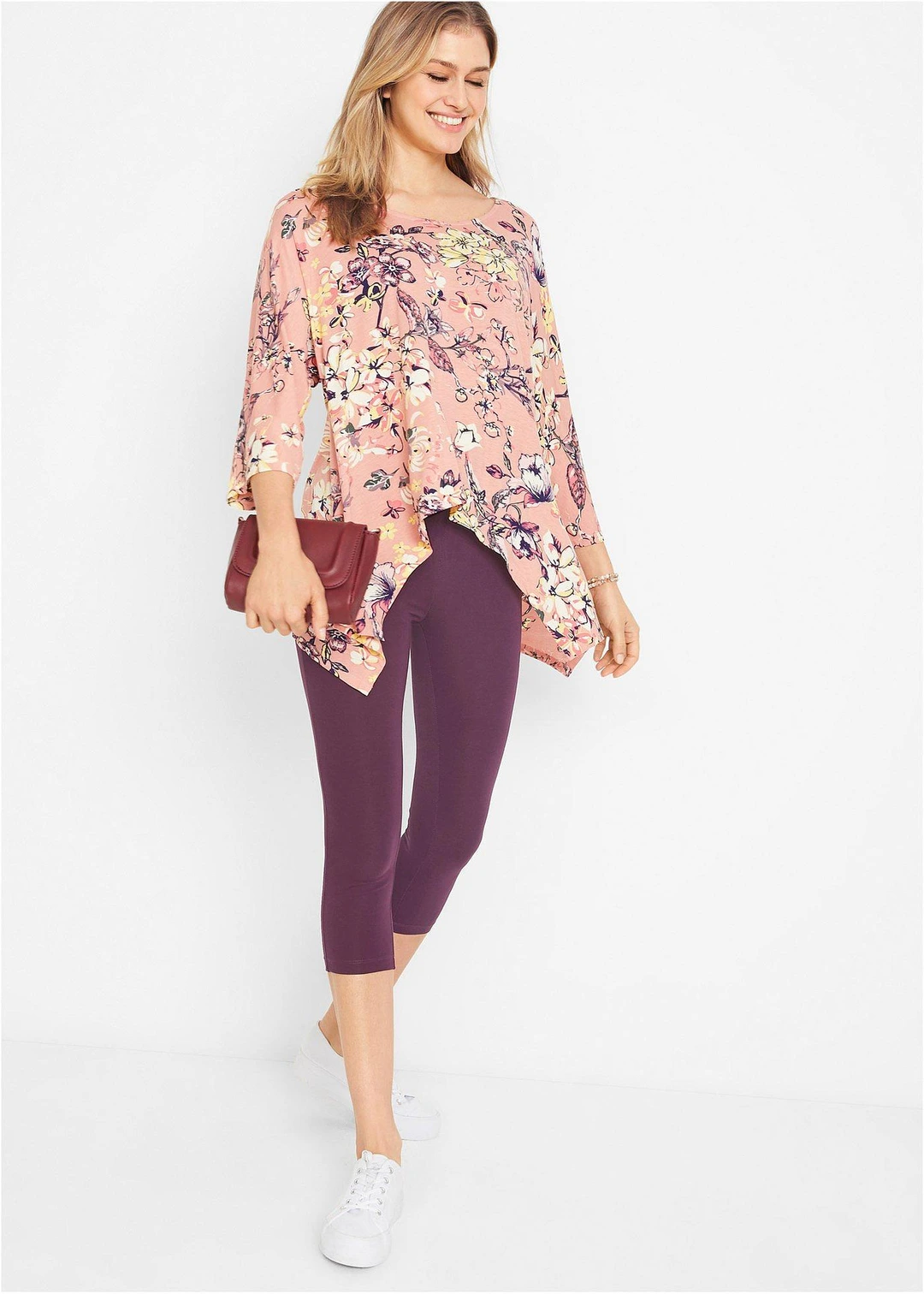 Legging corsaire à taille extensible