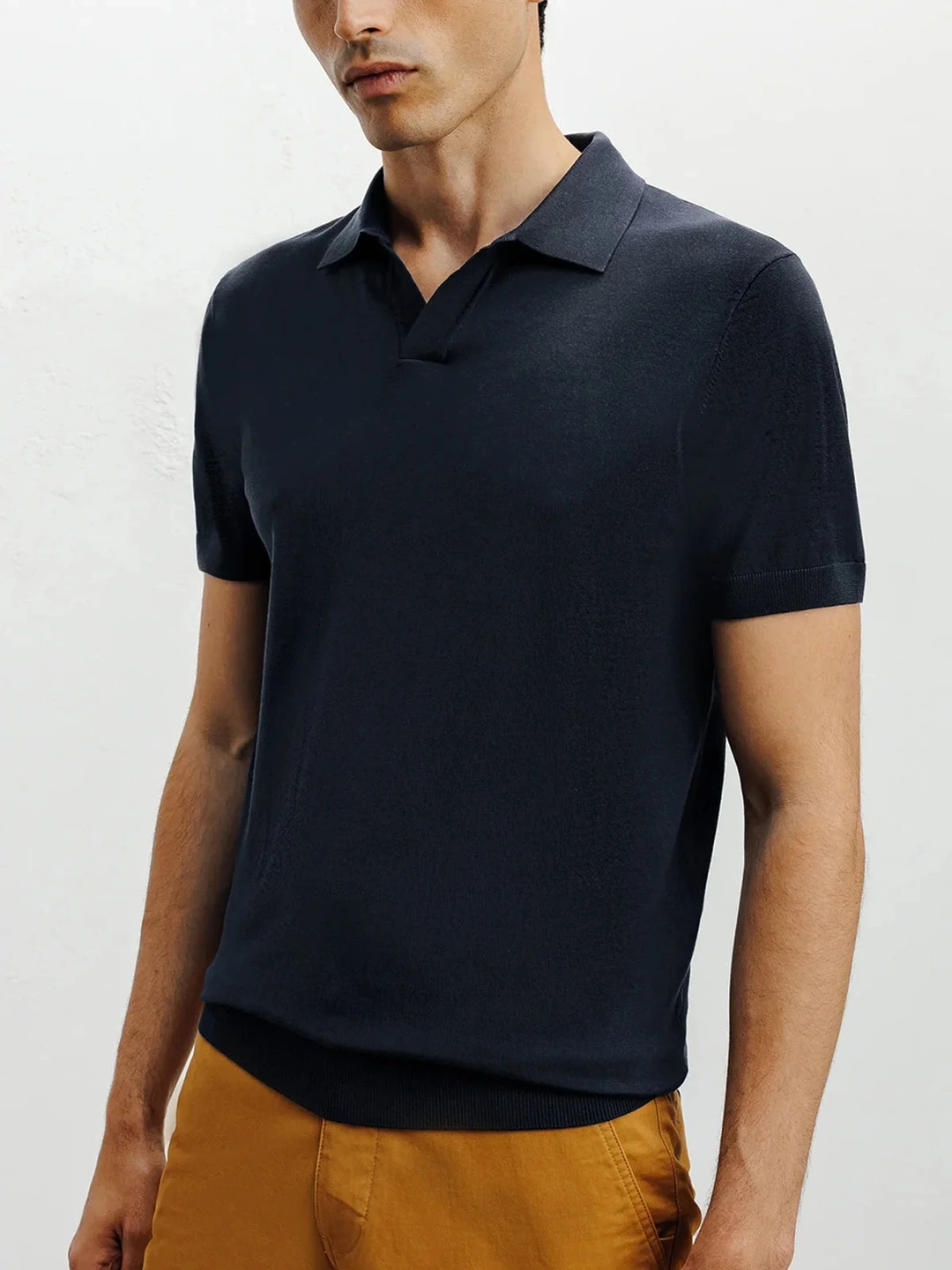 IZAC - Polo col ouvert marine