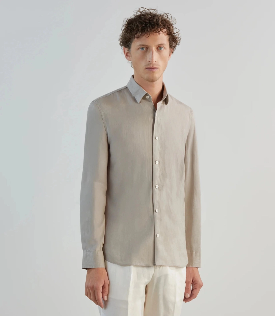 IZAC - Chemise 100% lin sable