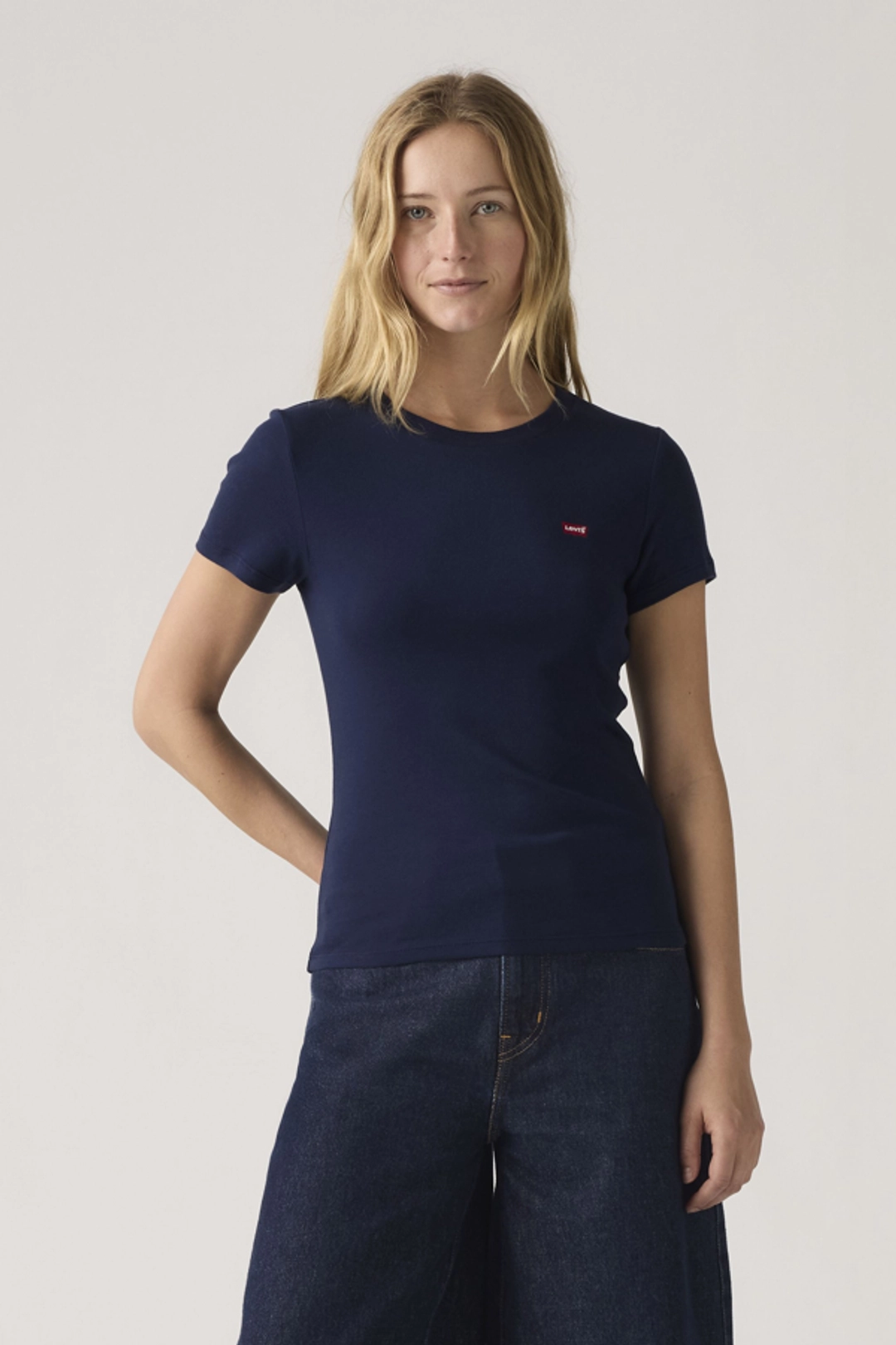 Levi's T Shirt Essential (lot De 3) - Femme - Multicolore / 3 Pack Tee Anthracite Night & White + & Peacoat - 2XS - 2