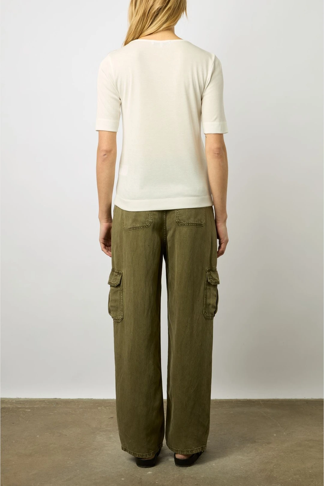 T-shirt à fines côtes - MAGGIE - Blanc