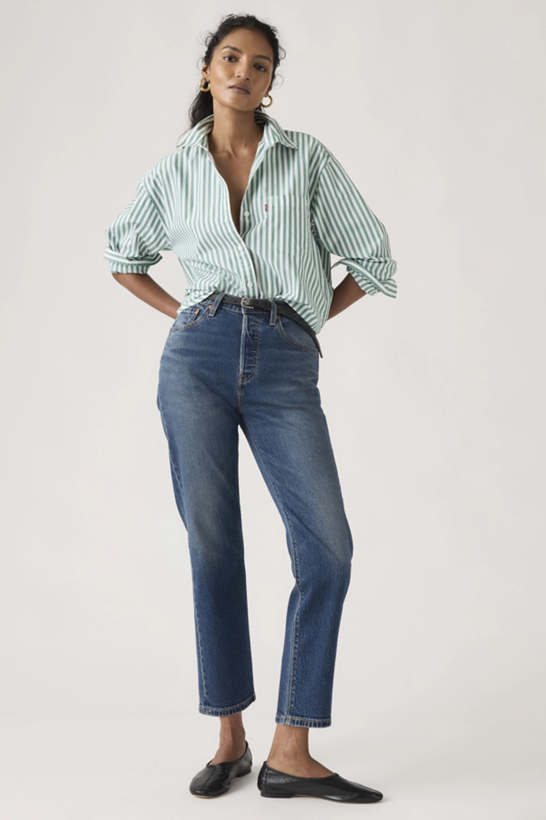 Levi's Jean 501 Crop Lightweight - Femme - Bleu / Curious Dawn Lightweight - 32X30