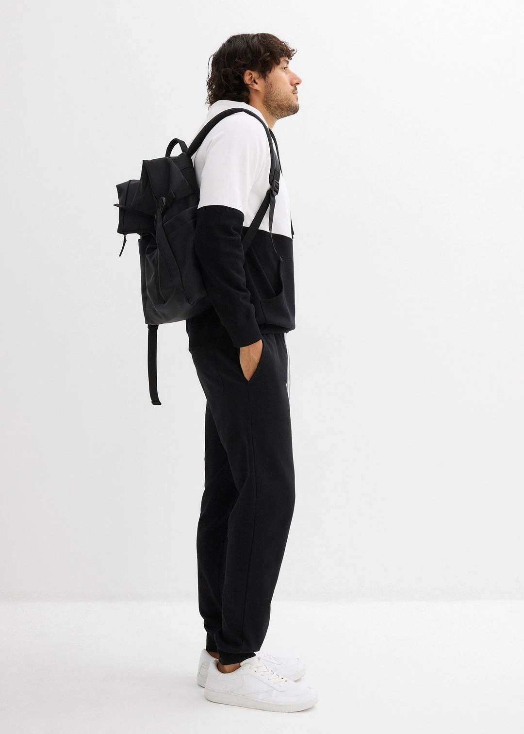 Pantalon de jogging à bords-côtes en bas de jambe - 2