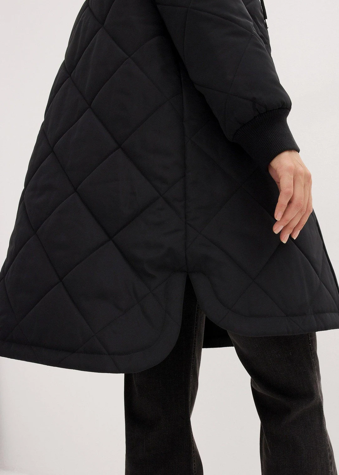 Manteau court à capuche, matelassé - 3