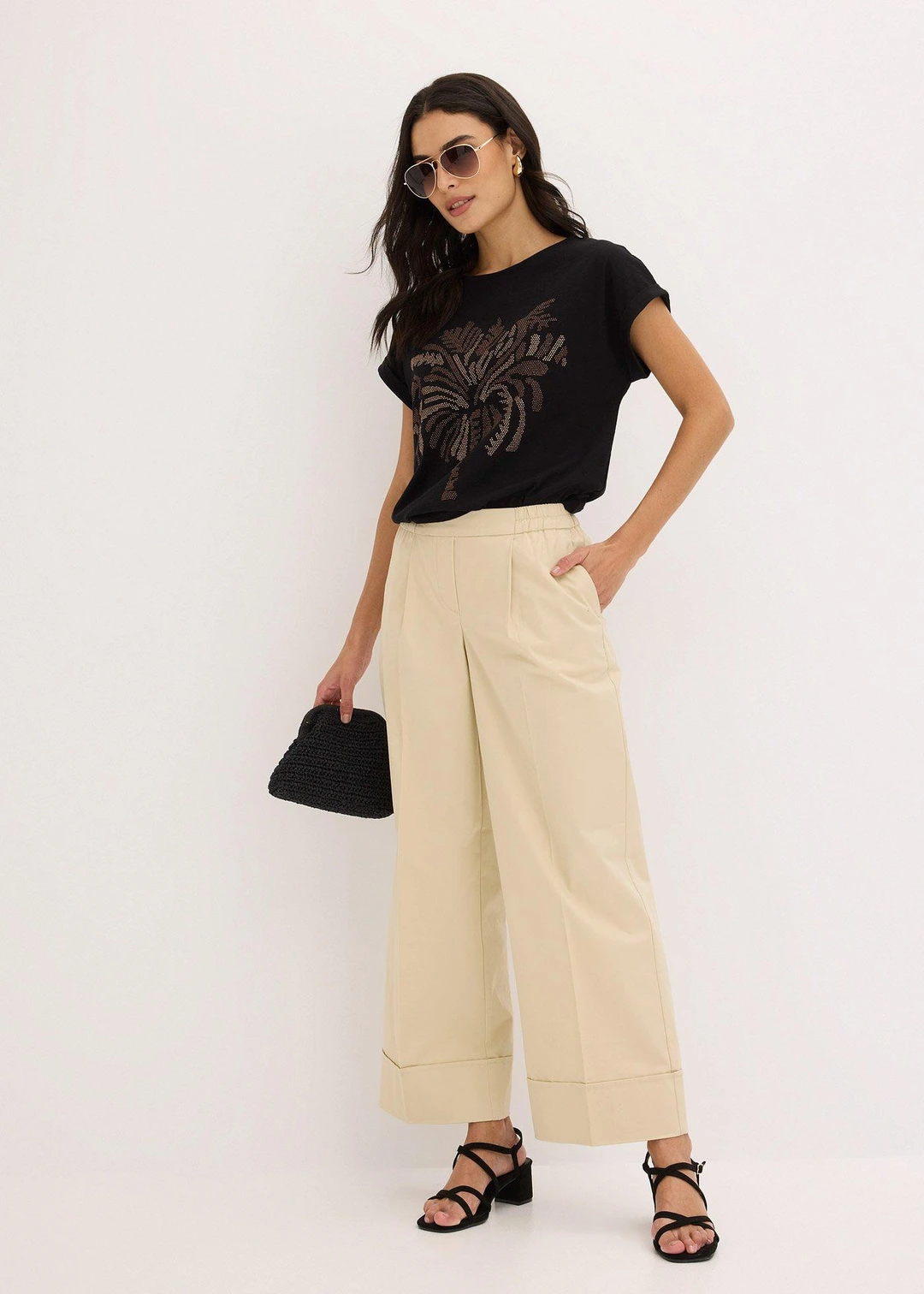 T-shirt en coton avec rivets - 2