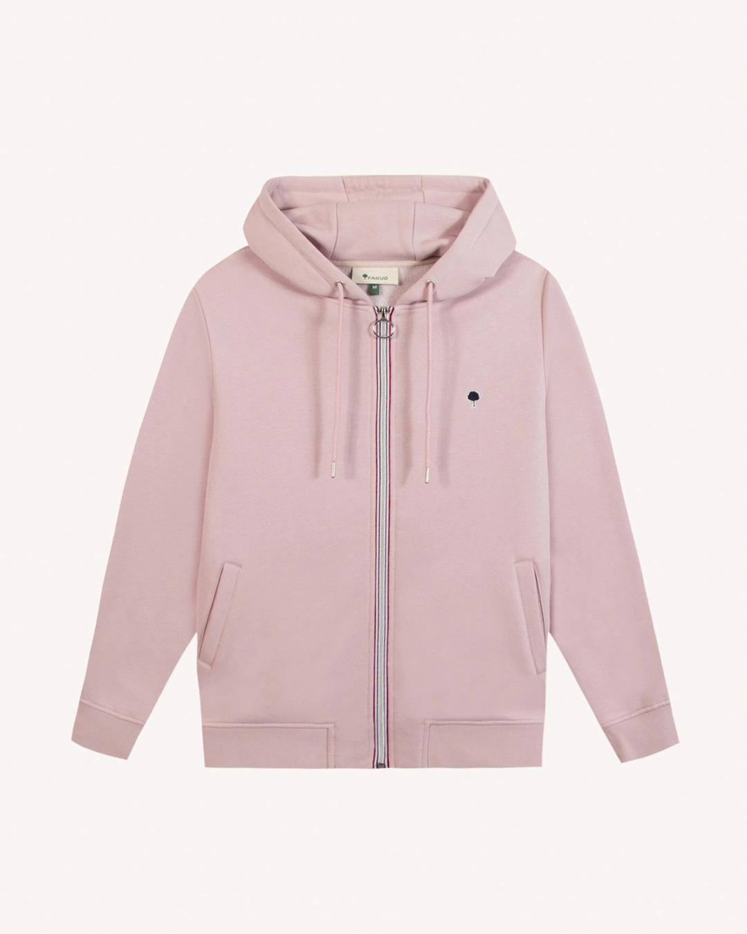 Sweat zippé rose grisé - MESNIL - 2