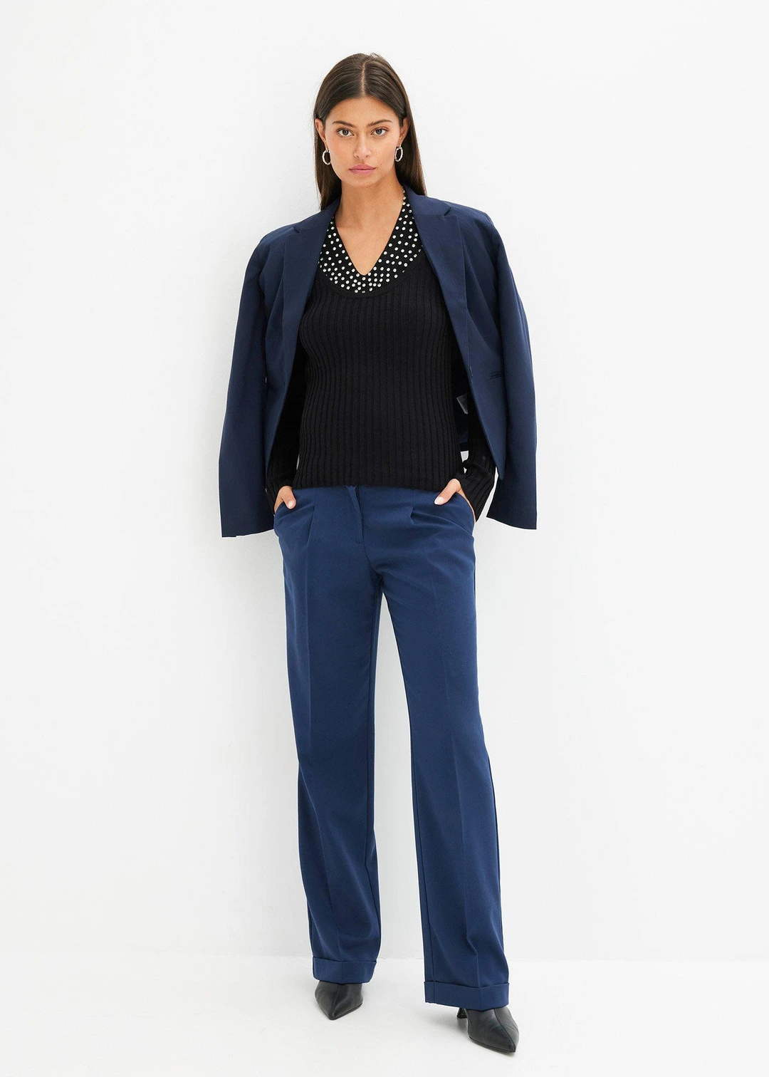 Pantalon large à pinces - 2