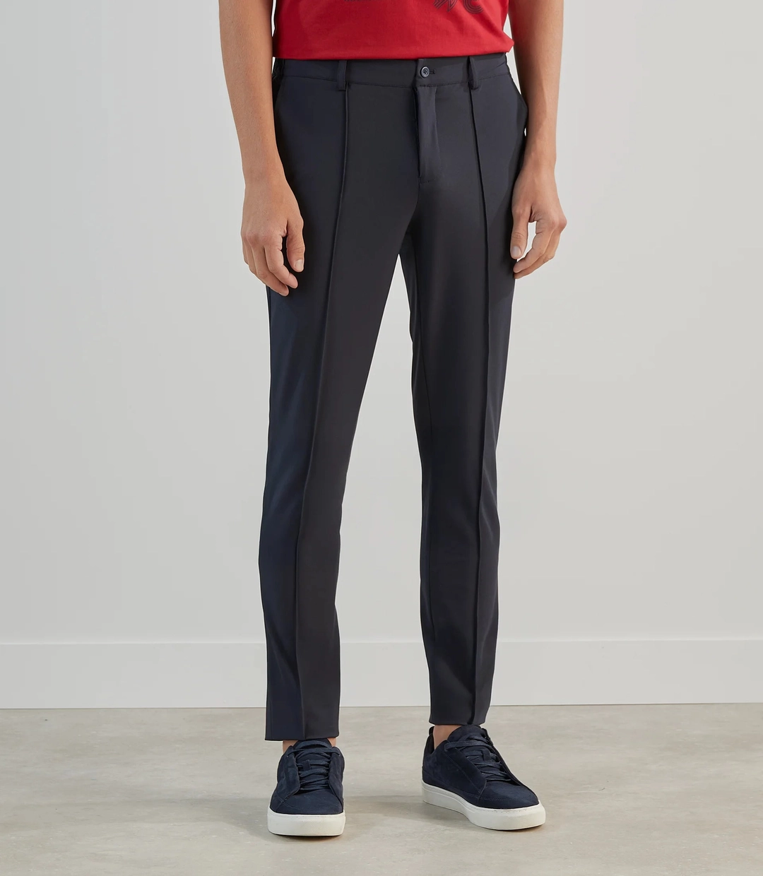 IZAC - Pantalon ville en tissu technique marine