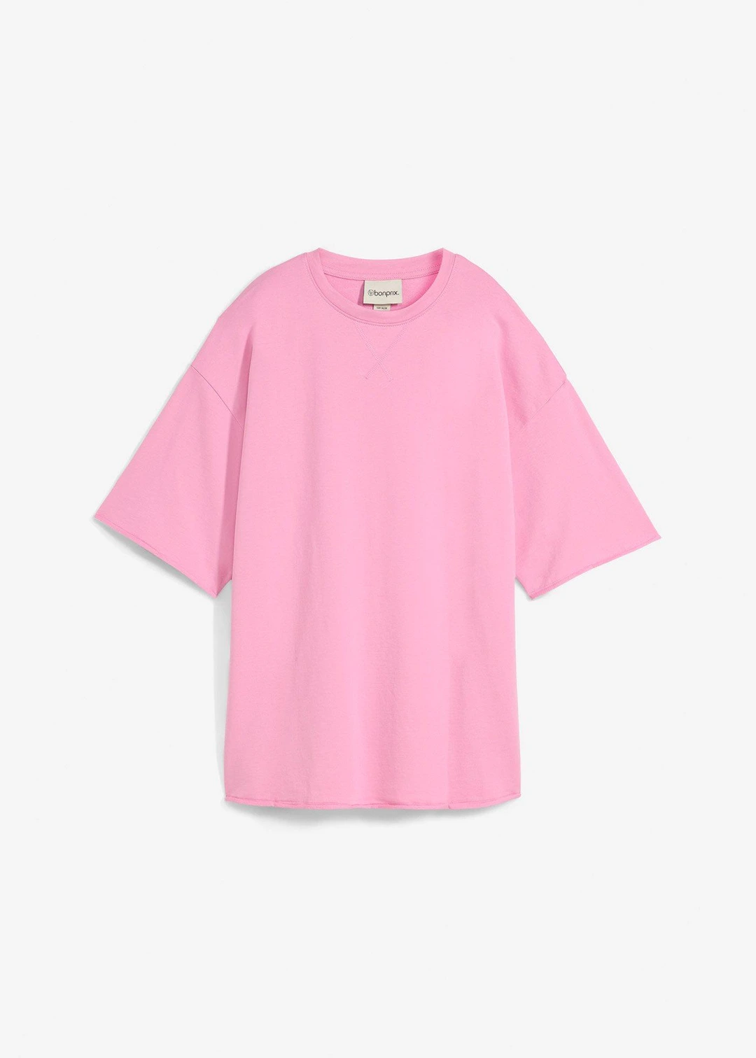T-shirt long en sweat 100% coton