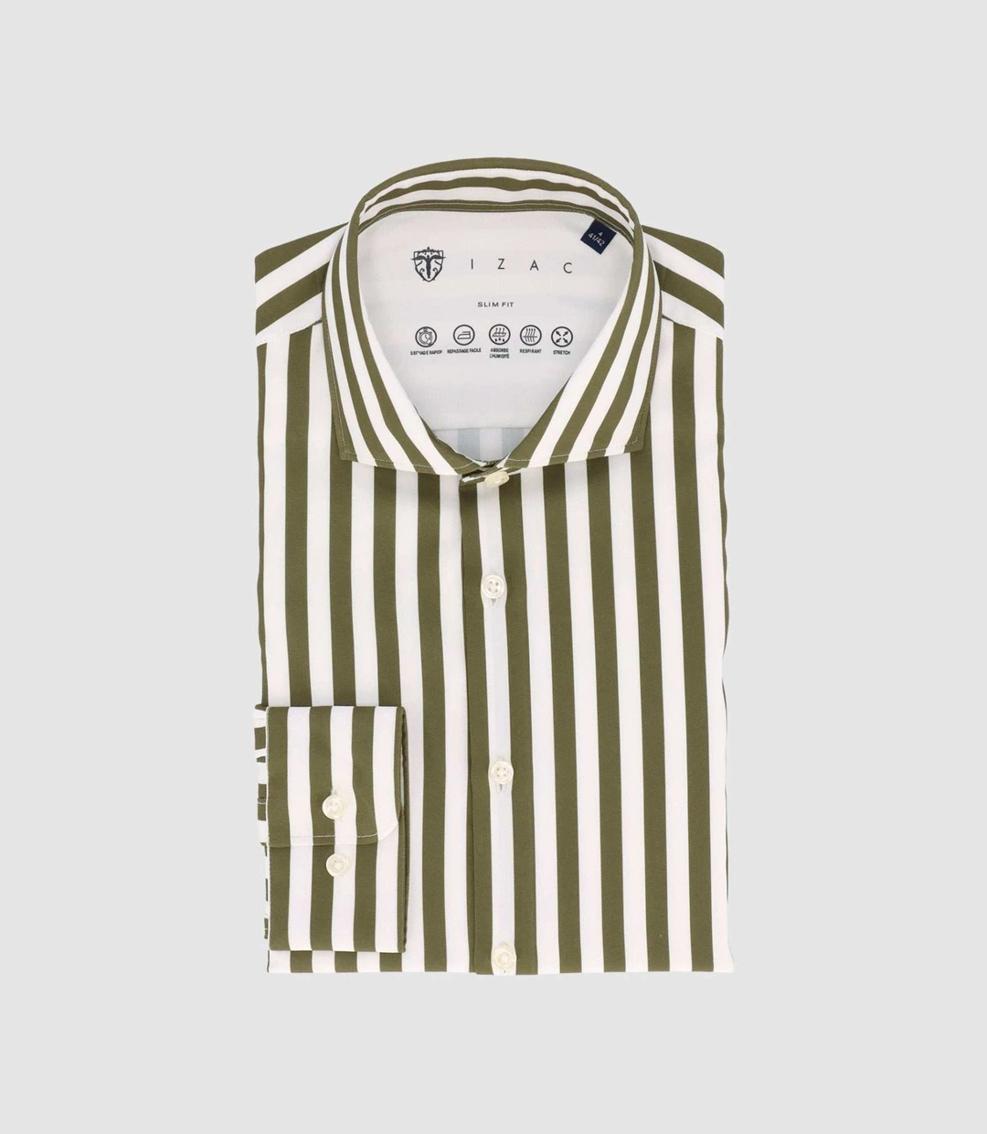IZAC - Chemise kaki MADEIRE