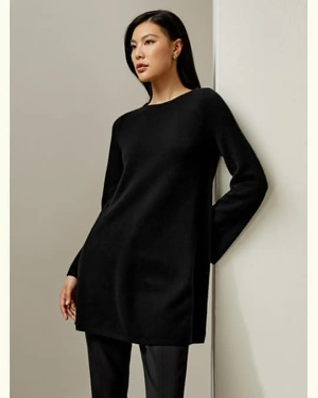LILYSILK Pulls Cachemire Femme Silhouette Trapèze 100% De Cachemire De Première Qualité Sans Produits Chimiques Nocifs Chaleur Et Confort Noir M