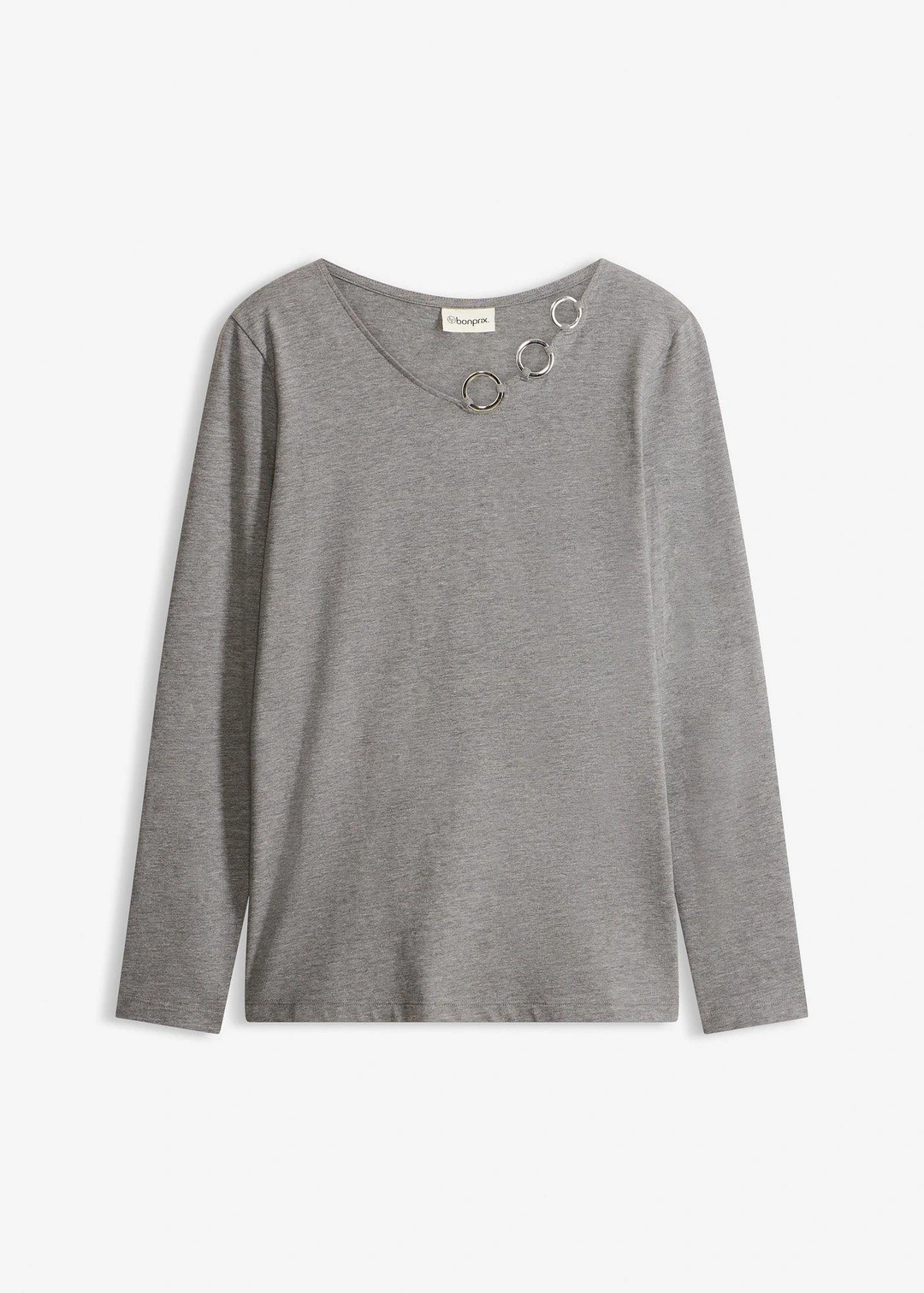 T-shirt manches longues détails œillets