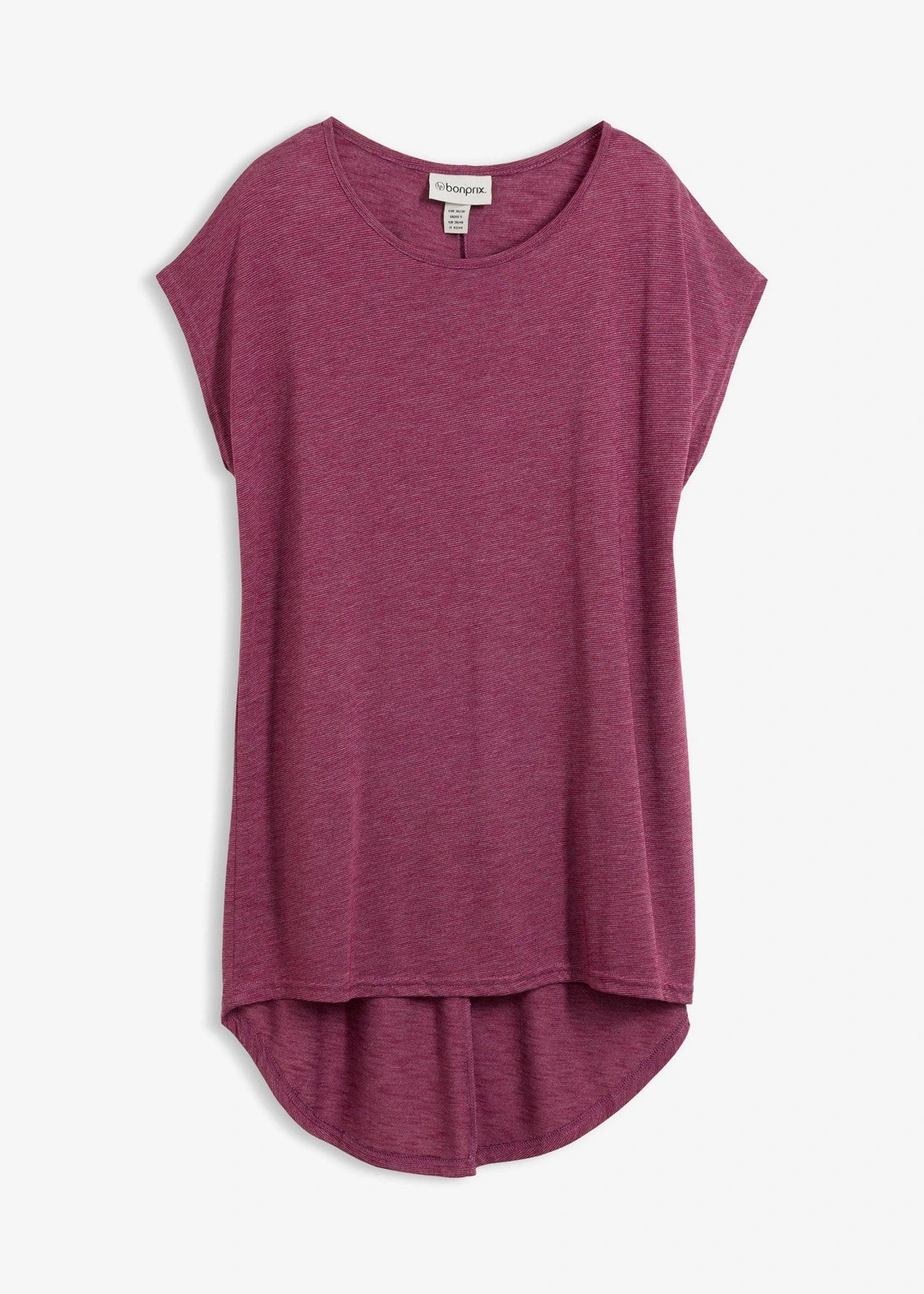 T-shirt long en viscose mélangée