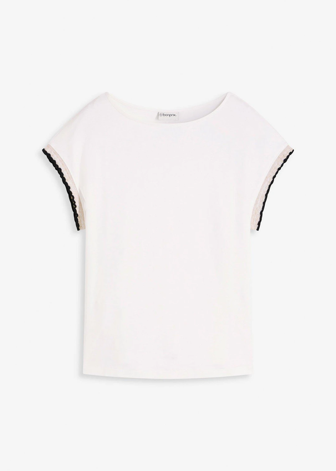 T-shirt en coton à liseré contrastant
