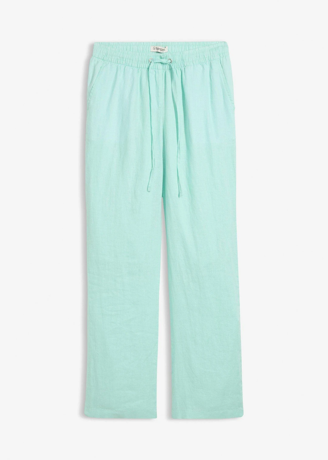 Pantalon taille élastiquée 100% lin