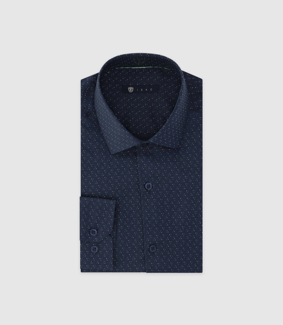 IZAC - Chemise à pois marine