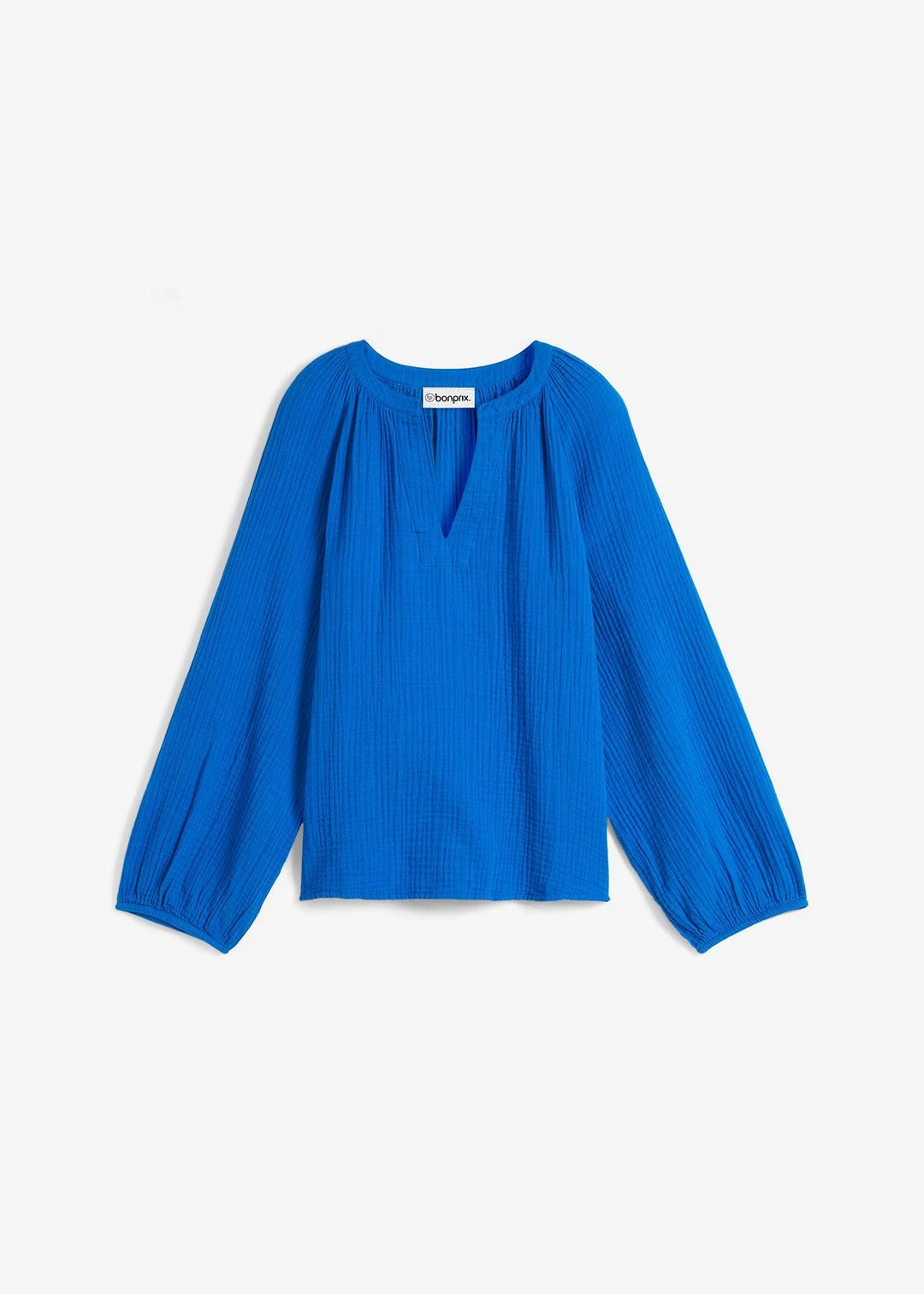 Blouse oversize en gaze de coton