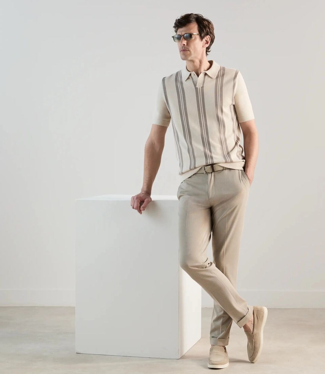 IZAC - Pantalon casual beige