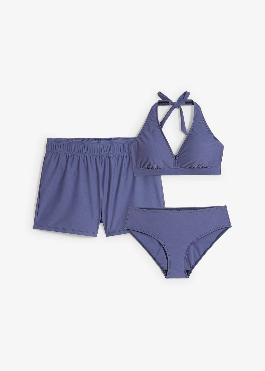 Bikini et short de bain (ens. 3 pces)