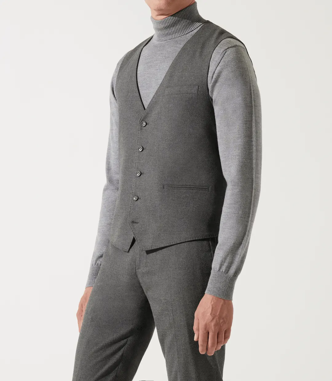 IZAC - Gilet de costume gris moyen XSOYEUX