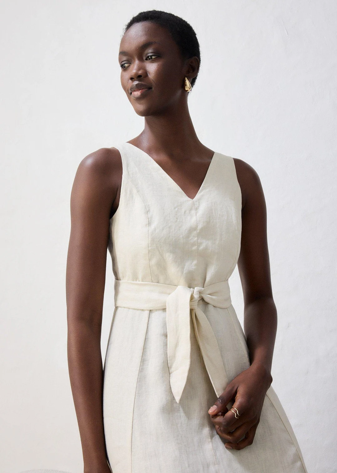 Robe midi 100% lin