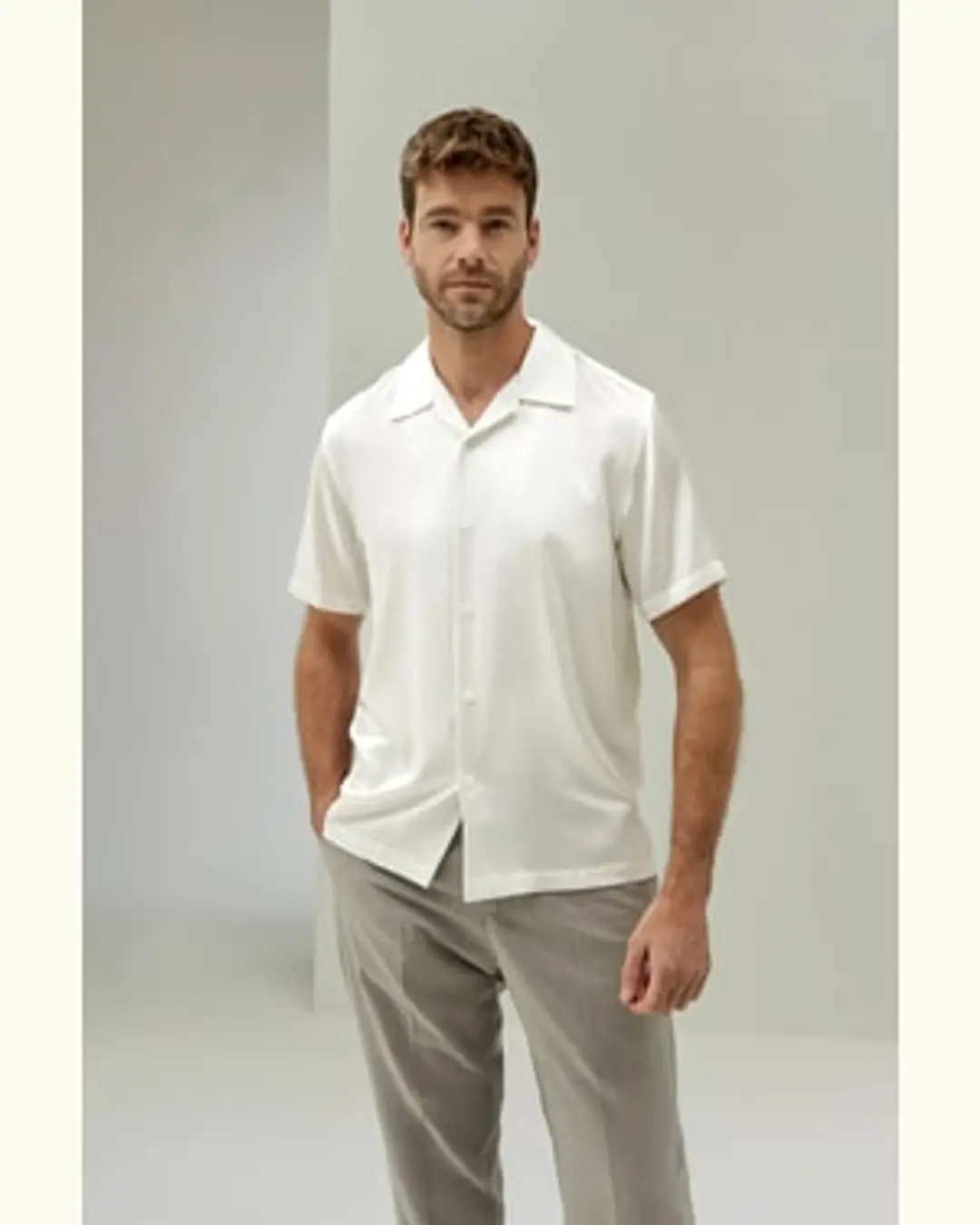 LILYSILK Blouse Soie Homme Luxe Col À Revers 100% Soie De Mûrier Modèle Classique Peut Être Essayé Bleu Minuit Xl