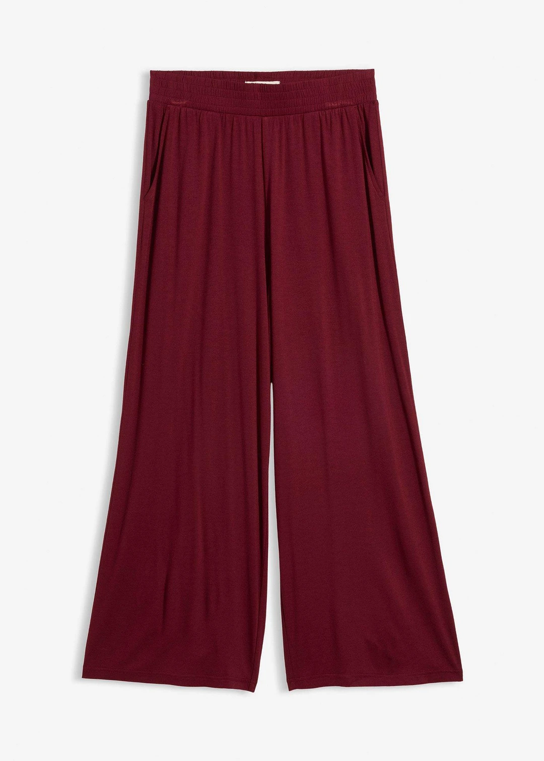 Pantalon fluide en jersey viscose, longueur 7/8