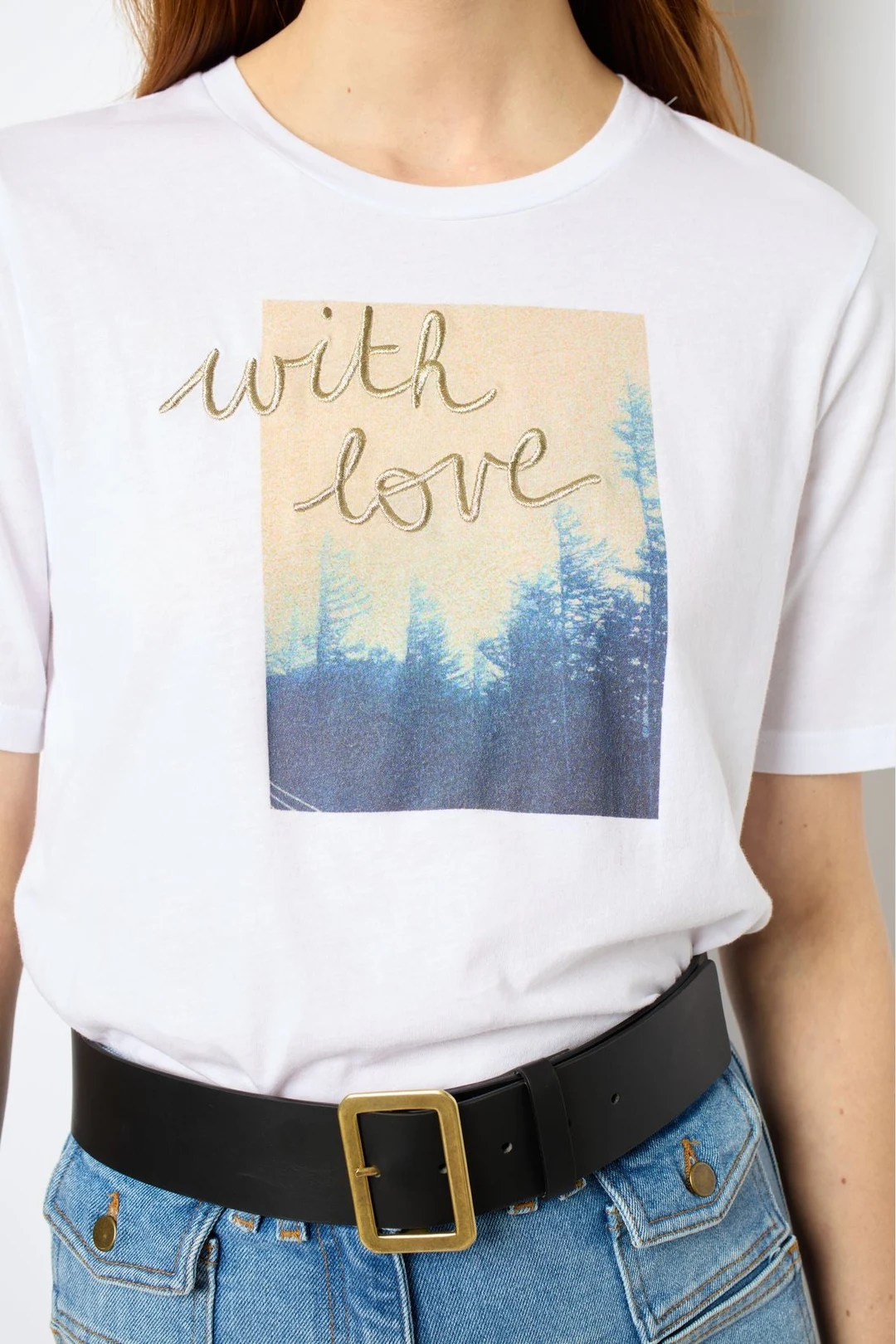 T-shirt sérigraphié - AMBRE - Blanc - 3