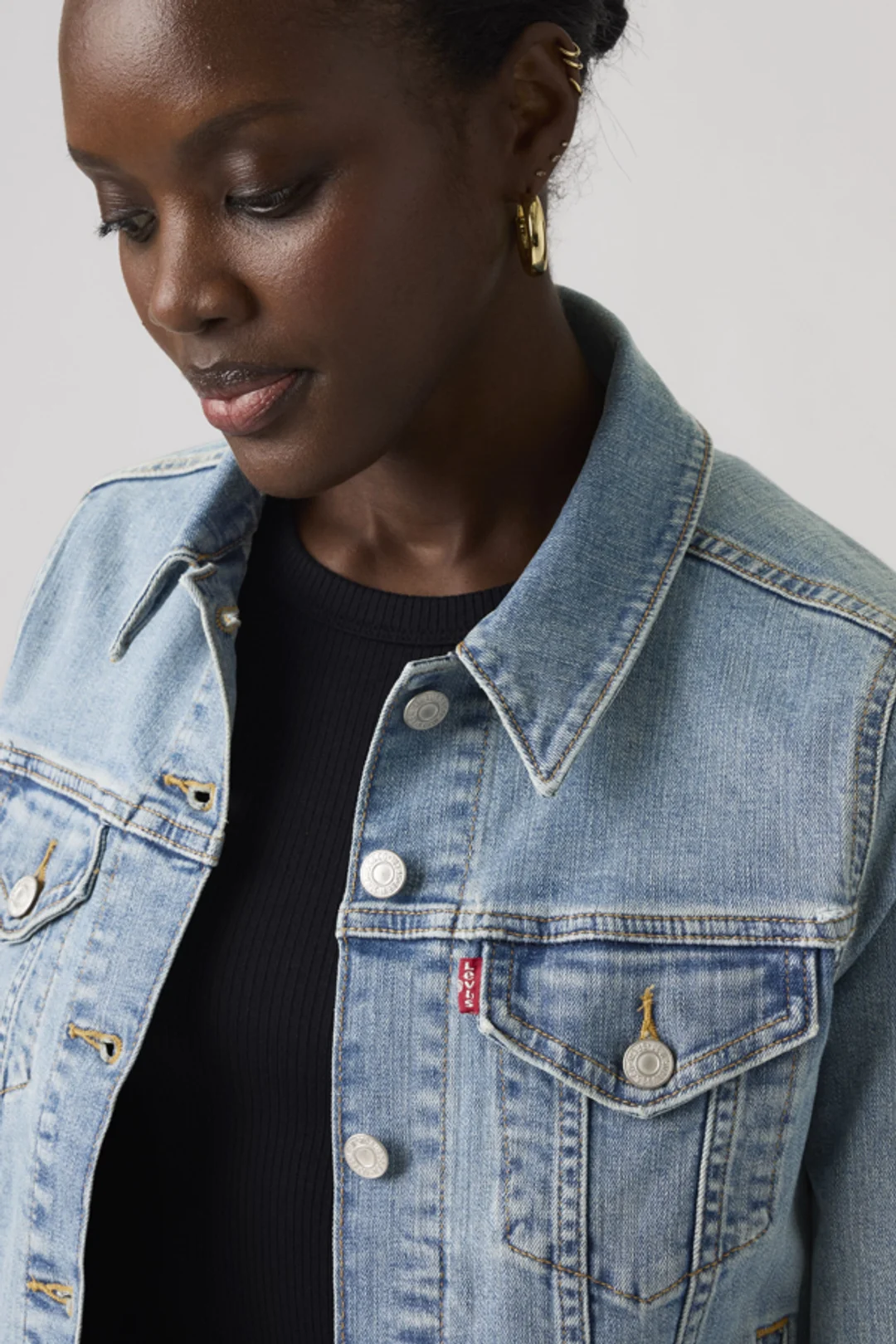 Levi's Veste Trucker Original - Femme - Blanc / Blank Impact - L - 2