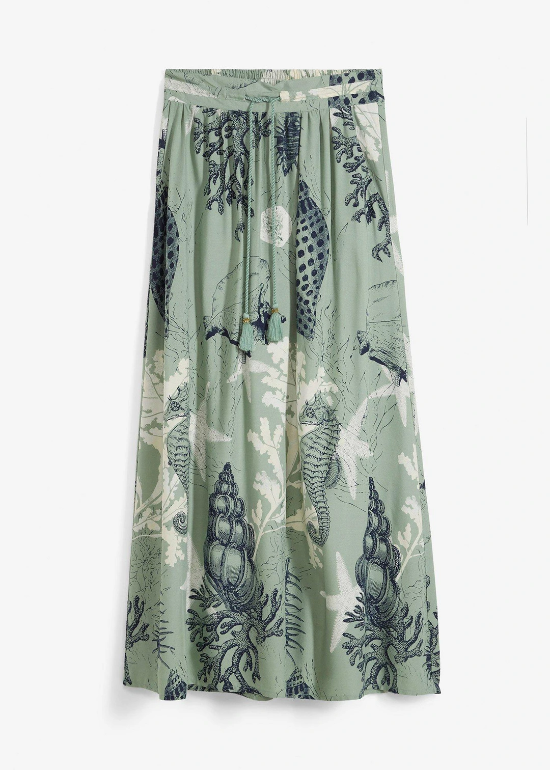 Jupe longue en viscose fluide
