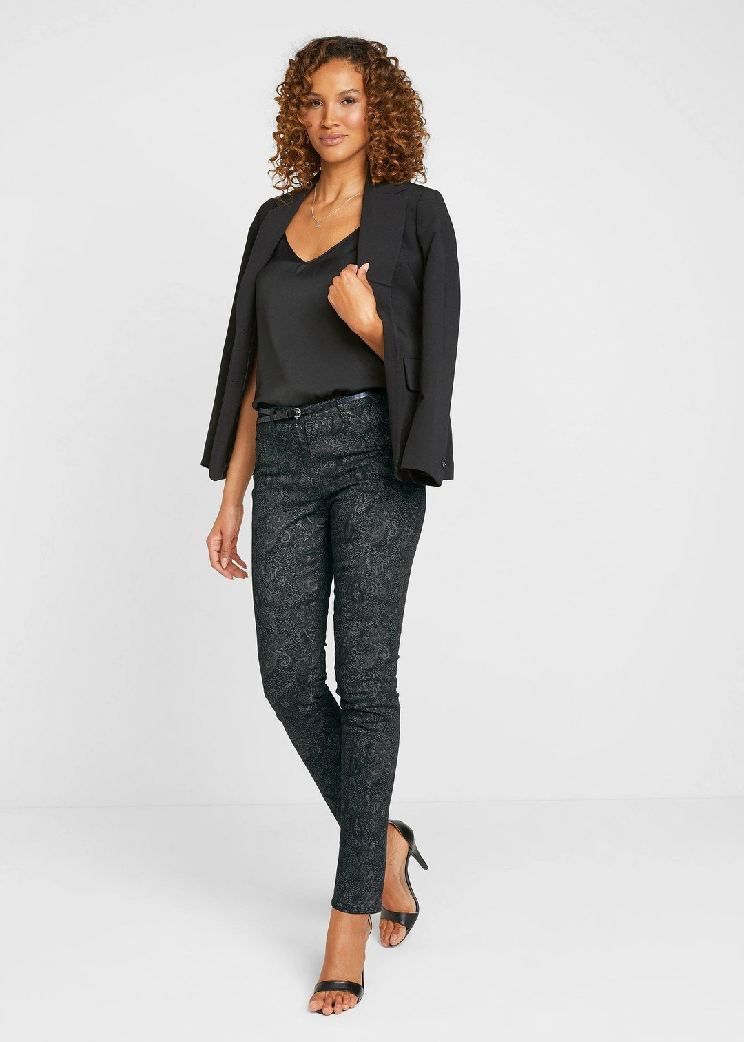 Pantalon en twill à imprimé raffiné - 2