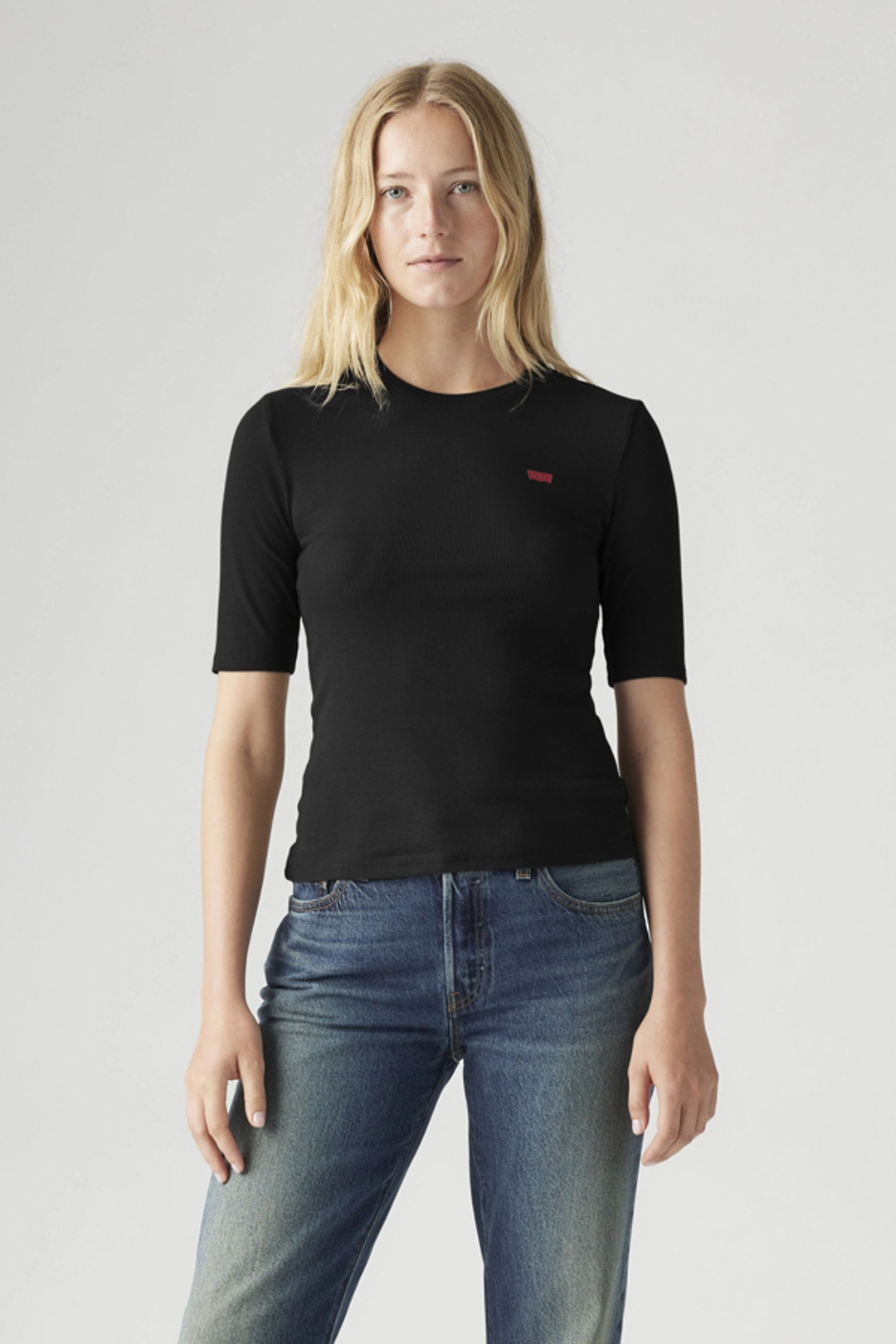 Levi's T Shirt Luca Slim - Femme - Blanc / White + - 2XS