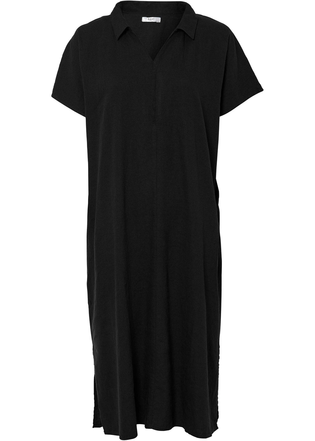Robe caftan légère en lin et viscose