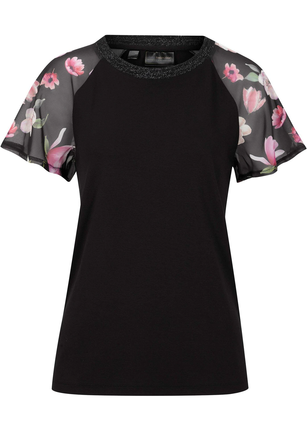 T-shirt avec manches en mousseline