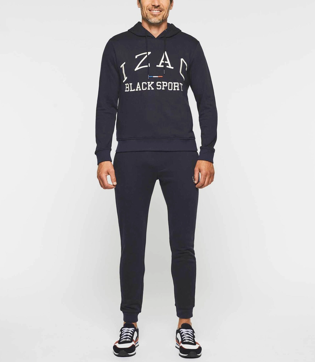 IZAC - Sweat à capuche marine ''Swdenis''