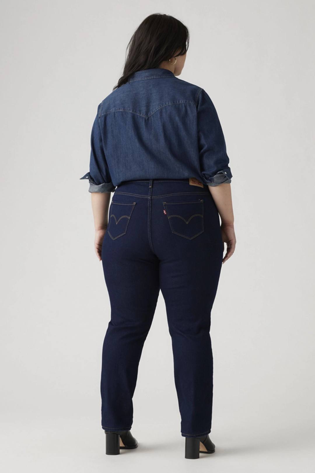 Levi's Jean 314 Galbant Straight (grandes Tailles) - Femme - Bleu / Darkest Sky - 22S