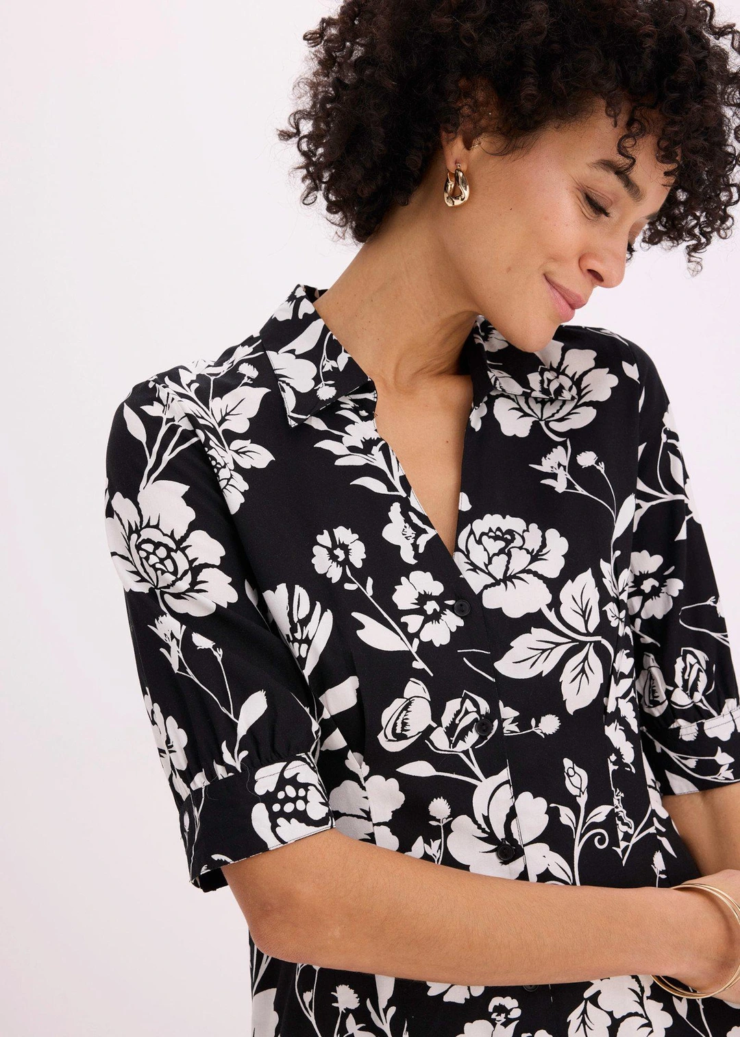 Robe-chemise en viscose fluide - 3