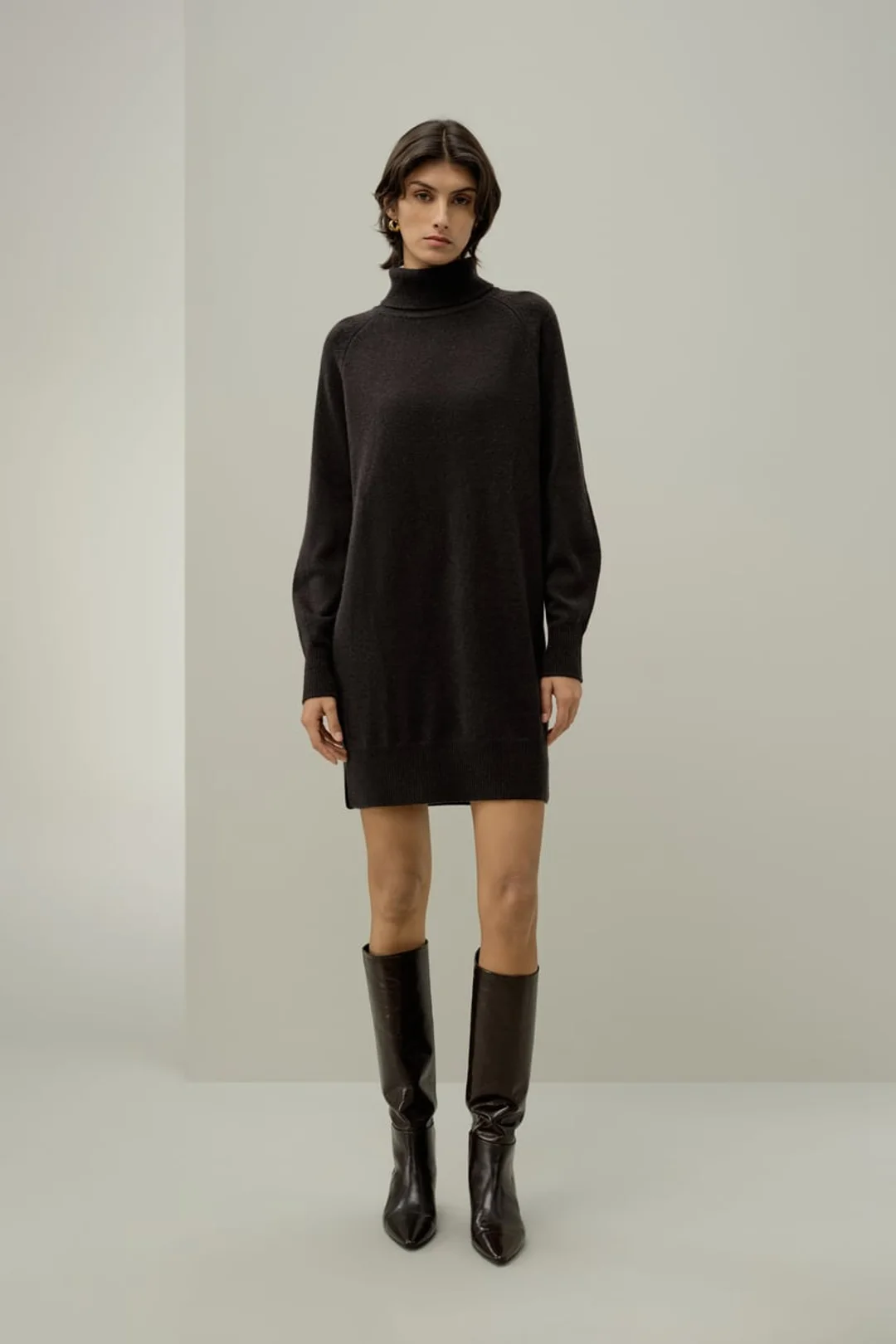 LILYSILK Pull Femme Hiver en Laine et Cachemire à Col Roulé Torsadé Toast M