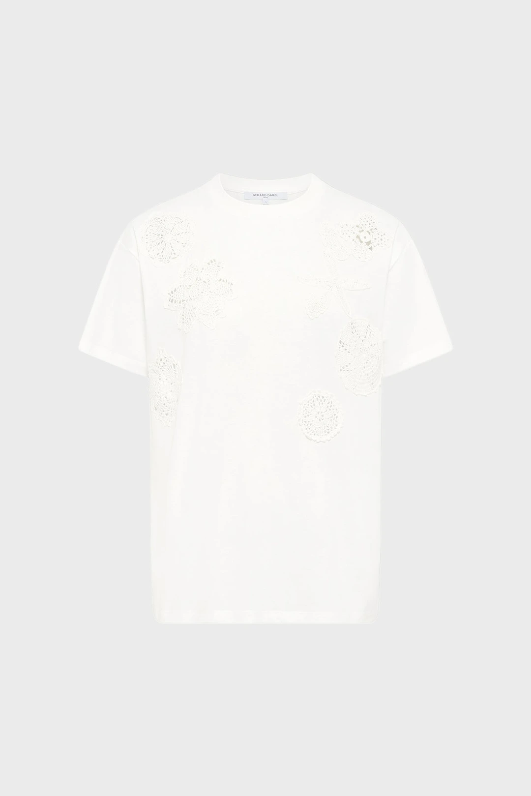 T-shirt en coton à broderies - GLINDA - Blanc - 8