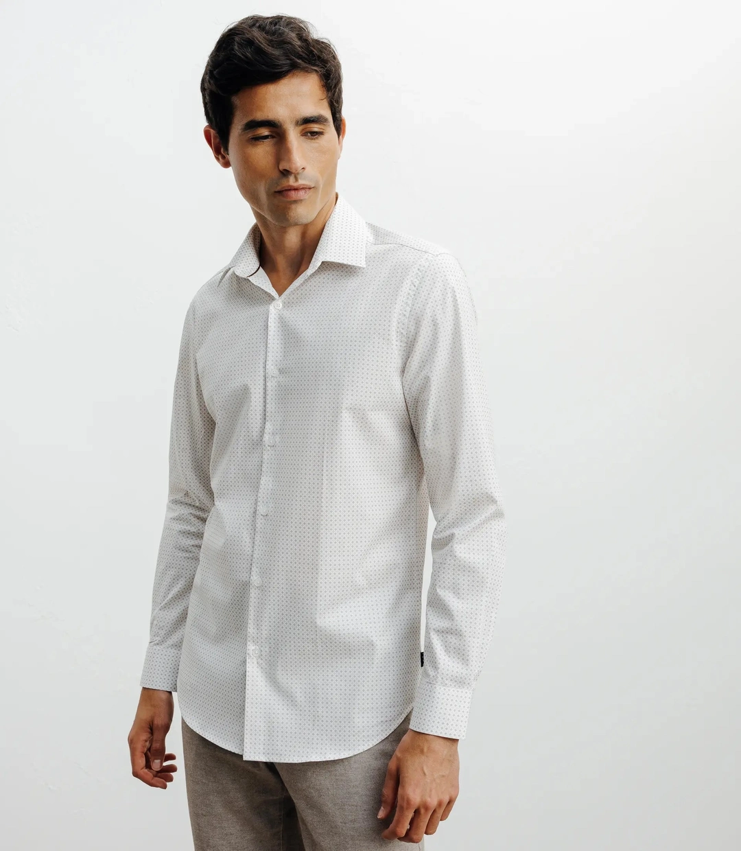 IZAC - Chemise ville imprimée beige