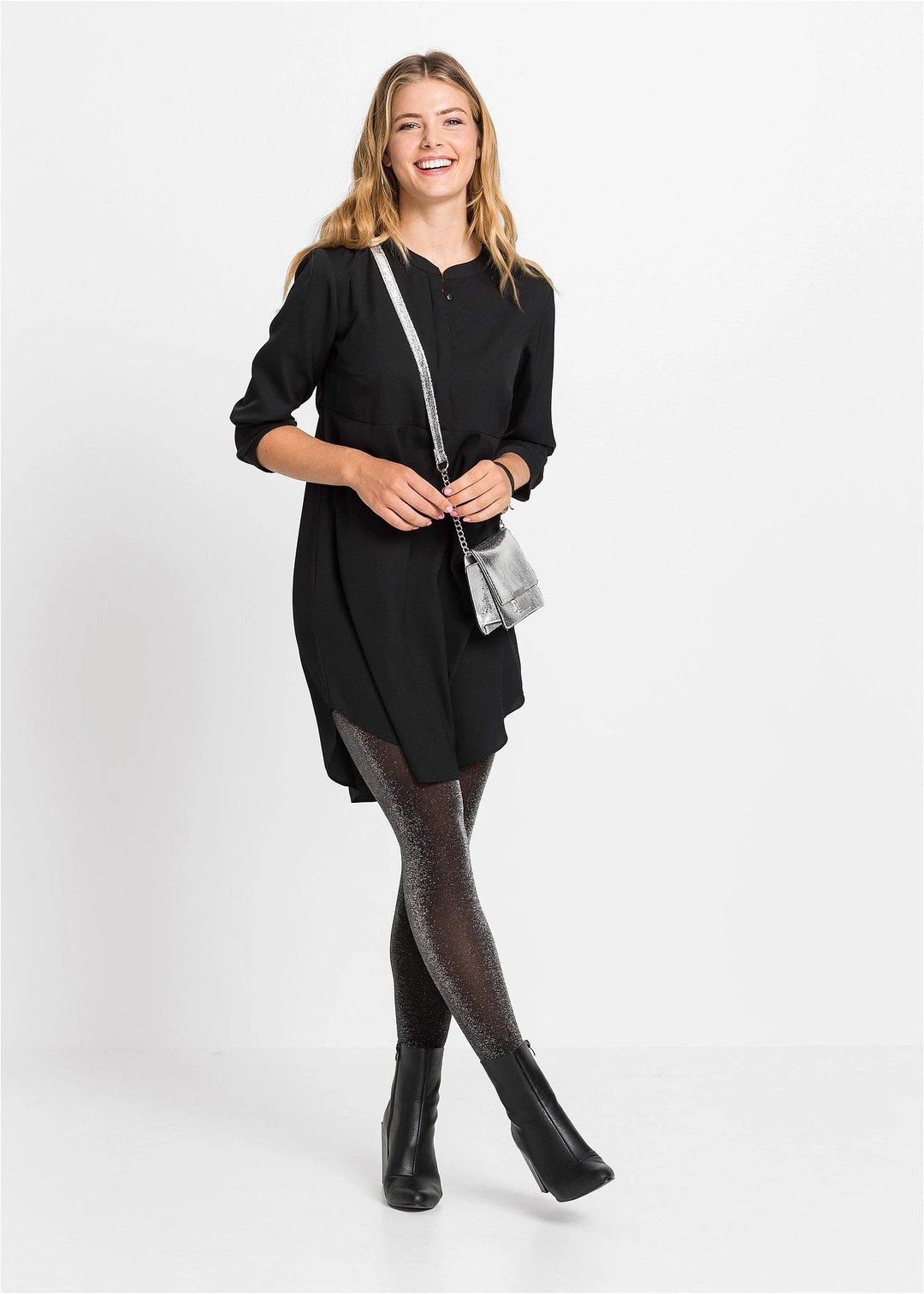 Robe-chemise à col boutonné