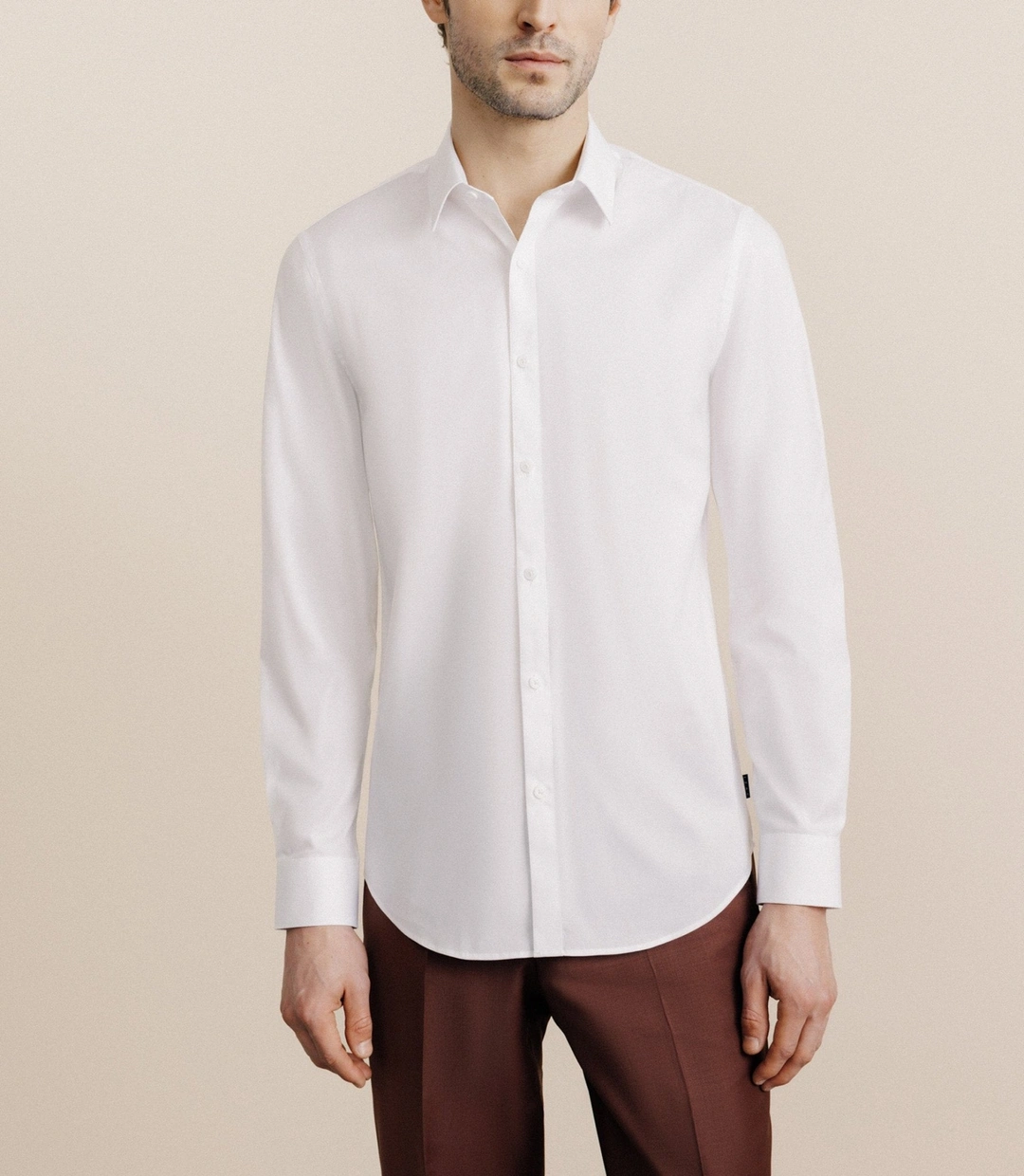 IZAC - Chemise col français blanche
