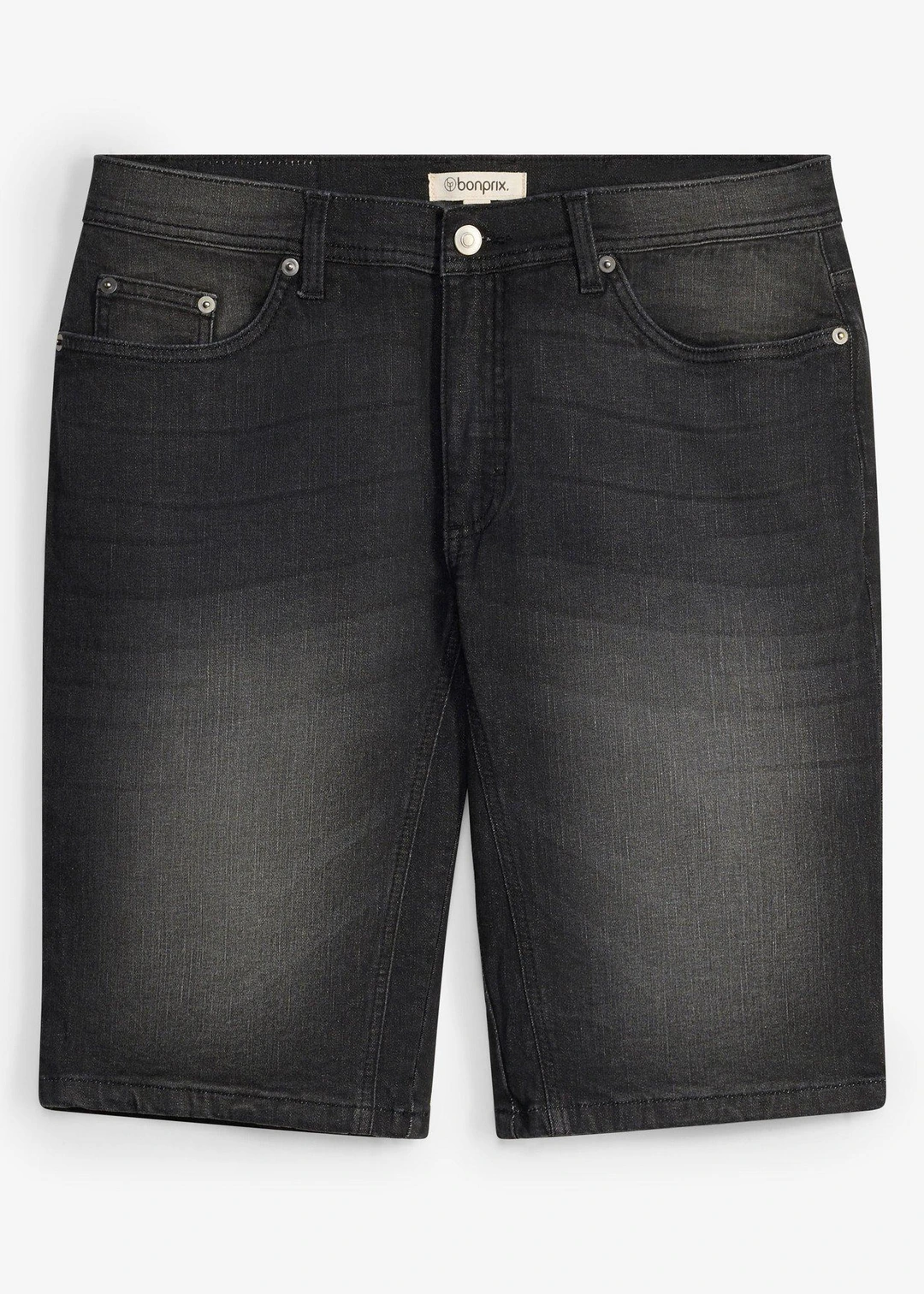 Bermuda en jean extensible avec entrejambe renforcé, regular