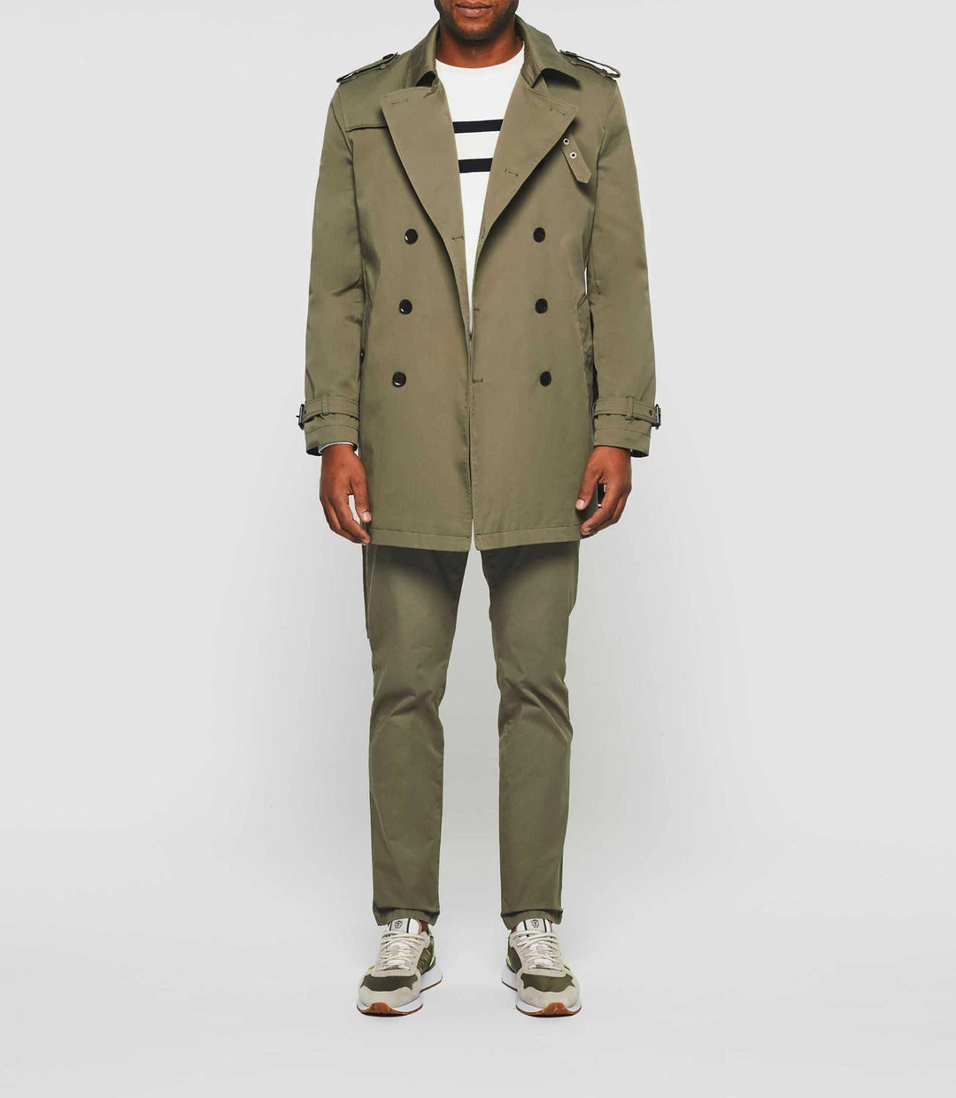 IZAC - Trench croisé kaki ''Hamilton''