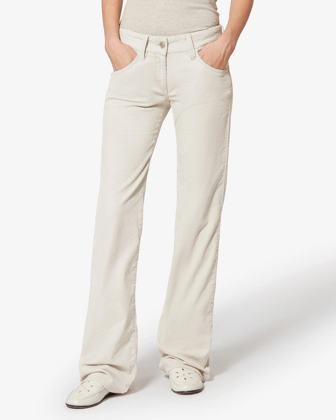Pantalon Kelly - Femme - Écru - Taille 42 - Marant Étoile - 5