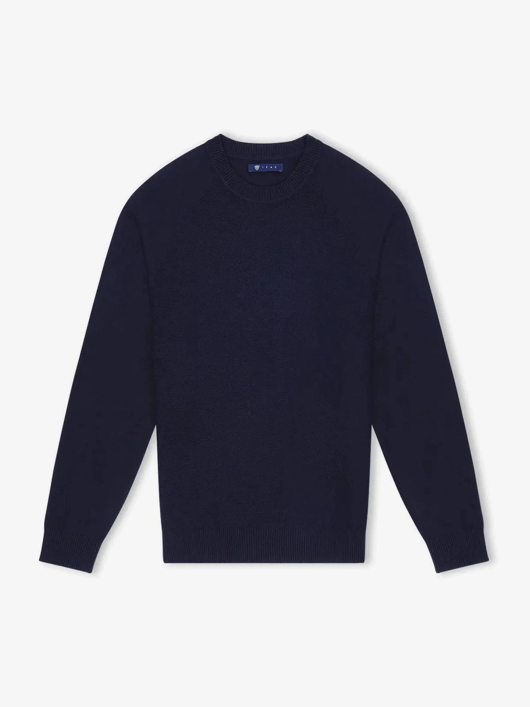 IZAC - Pull col rond jeux de point marine