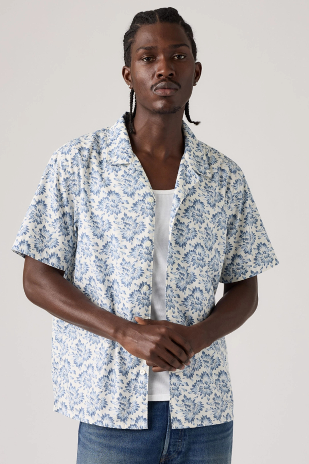 Levi's Chemise Camp Sunset - Homme - Bleu / Felix Indigo Dobby - 2XL